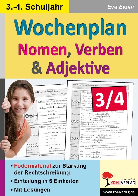 Wochenplan Nomen, Verben und Adjektive - Eva Eiden