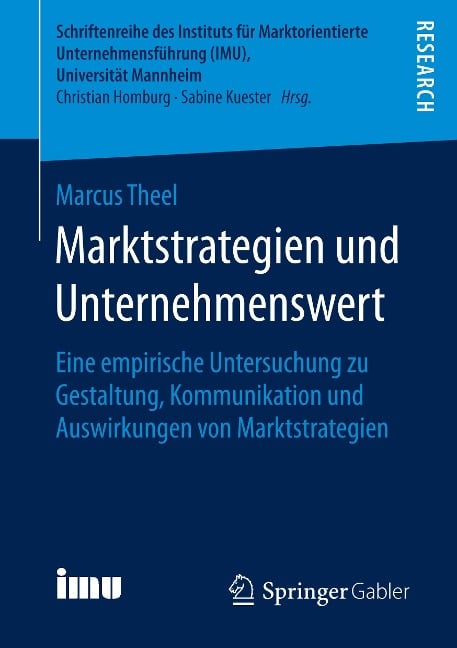 Marktstrategien und Unternehmenswert - Marcus Theel