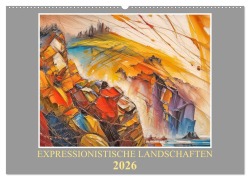 Cover-Bild zum Titel 'Expressionistische Landschaften (Wandkalender 2026 DIN A2 quer), CALVENDO Monatskalender' von 'Werner Braun'