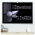 3 Dimensionen - 2 Farben (hochwertiger Premium Wandkalender 2025 DIN A2 quer), Kunstdruck in Hochglanz - IssaBild IssaBild