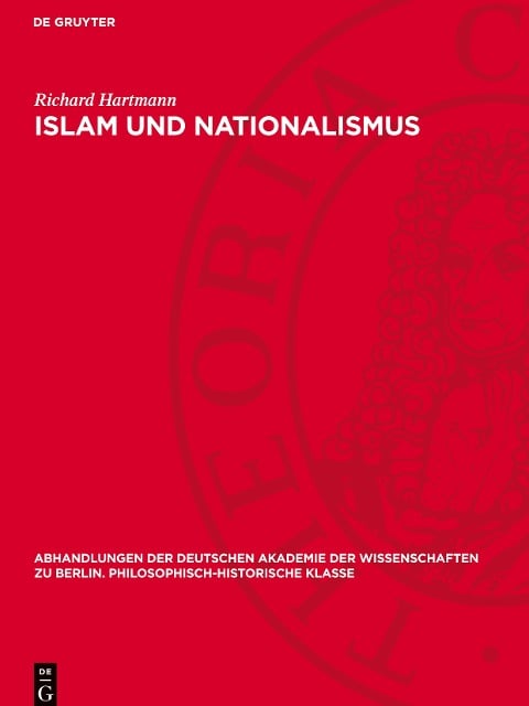 Islam und Nationalismus - Richard Hartmann