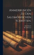 Cover-Bild zum Titel 'Anmerkungen zu den salomonischen Schriften.' von 'Bar Hebraeus, Alfred Rahlfs'