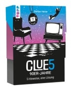 Cover-Bild zum Titel 'CLUE5 #90er-Jahre. 5 Hinweise, nur eine Lösung. Das Trend-Quiz für deine Tasche' von 'Stefan Heine'