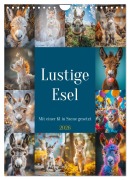 Cover-Bild zum Titel 'Lustige Esel (Wandkalender 2026 DIN A4 hoch), CALVENDO Monatskalender' von 'Steffen Gierok-Latniak'