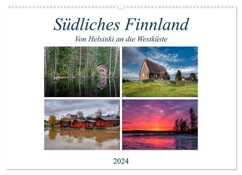 Südliches Finnland (Wandkalender 2024 DIN A2 quer), CALVENDO Monatskalender - Peter Härlein