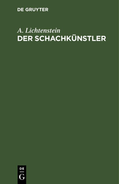 Der Schachkünstler - A. Lichtenstein