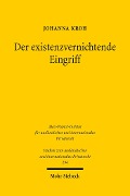 Cover-Bild zum Titel 'Der existenzvernichtende Eingriff' von 'Johanna Kroh'