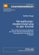 Cover-Bild zum Titel 'Verwaltungsmodernisierung in der Kirche' von 'Steffen Rupp'