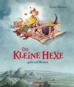 Cover-Bild zum Titel 'Die kleine Hexe geht auf Reisen' von 'Lieve Baeten'