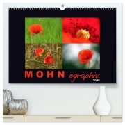MOHNographie (hochwertiger Premium Wandkalender 2026 DIN A2 quer), Kunstdruck in Hochglanz - Angelika Giessl