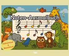 Cover-Bild zum Titel 'Noten-Ausmalbuch' von 'Magdalena Galka'