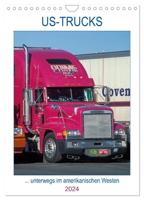 US-Trucks ... unterwegs im amerikanischen Westen - Monatsplaner (Wandkalender 2024 DIN A4 hoch), CALVENDO Monatskalender - Daniel Meissner
