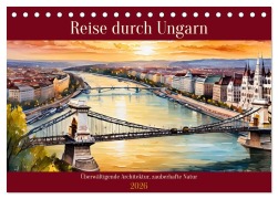 Cover-Bild zum Titel 'Reise durch Ungarn (Tischkalender 2026 DIN A5 quer), CALVENDO Monatskalender' von 'Claudia Kleemann'