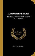 Cover-Bild zum Titel 'Aus Meiner Bibliothek: Beiträge Zur Hebräischen Bibliographie U. Typographie' von 'Abraham Berliner'