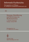 Cover-Bild zum Titel 'Messung, Modellierung und Bewertung von Rechensystemen' von ''