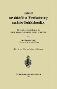 Cover-Bild zum Titel 'Entwurf zur einheitlichen Werthbestimmung chemischer Desinfektionsmittel' von 'Theodor Paul'