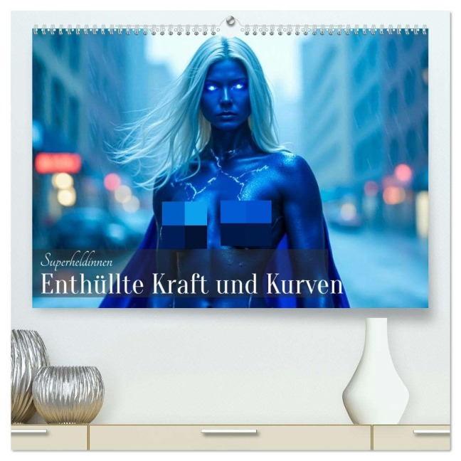 Superheldinnen - Enthüllte Kraft und Kurven (hochwertiger Premium Wandkalender 2026 DIN A2 quer), Kunstdruck in Hochglanz - Sell Pixs:Sell