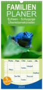 Familienplaner 2026 - Echsen - Schuppige Überlebenskünstler mit 5 Spalten (Wandkalender, 21 x 45 cm) CALVENDO - Andreas Rinke