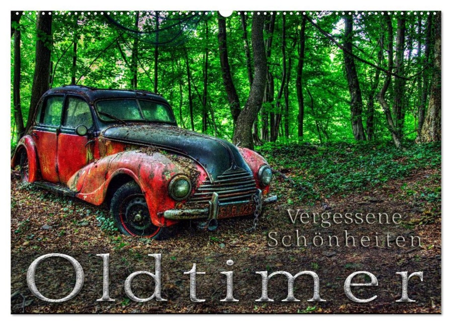Oldtimer - Vergessene Schönheiten (Wandkalender 2026 DIN A2 quer), CALVENDO Monatskalender - Heribert Adams