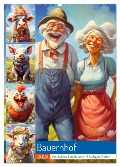 Bauernhof. Verrücktes Landleben mit lustigen Tieren (Wandkalender 2024 DIN A2 hoch), CALVENDO Monatskalender - Rose Hurley