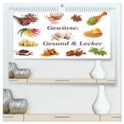 Gewürze: Gesund & Lecker (hochwertiger Premium Wandkalender 2026 DIN A2 quer), Kunstdruck in Hochglanz - Gunter Kirsch