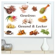 Cover-Bild zum Titel 'Gewürze: Gesund & Lecker (hochwertiger Premium Wandkalender 2026 DIN A2 quer), Kunstdruck in Hochglanz' von 'Gunter Kirsch'