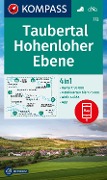Cover-Bild zum Titel 'KOMPASS Wanderkarte 772 Taubertal, Hohenloher Ebene 1:50.000' von ''