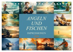 Cover-Bild zum Titel 'Angeln und Fischen Impressionen (Tischkalender 2026 DIN A5 quer), CALVENDO Monatskalender' von 'Dirk Meutzner'