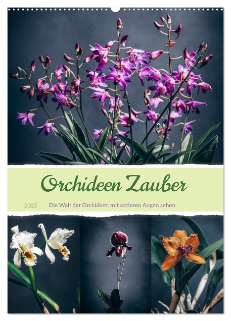 Orchideen Zauber (Wandkalender 2025 DIN A2 hoch), CALVENDO Monatskalender - Steffen Gierok-Latniak
