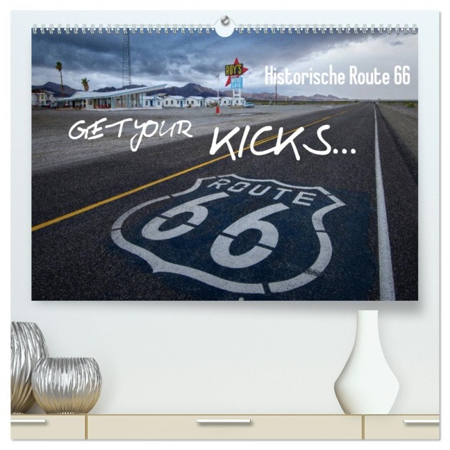 Route 66 (hochwertiger Premium Wandkalender 2027 DIN A2 quer), Kunstdruck in Hochglanz - Christian Heeb