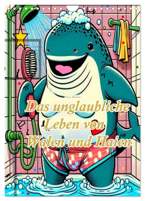 Das unglaubliche Leben von Walen und Haien (Wandkalender 2026 DIN A4 hoch), CALVENDO Monatskalender - Nico Bielow