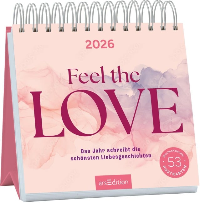 Postkartenkalender Feel the love 2026 - 