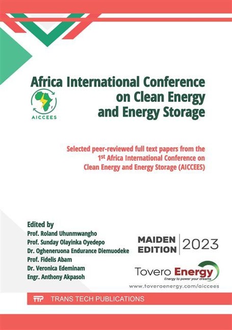 Africa International Conference on Clean Energy and Energy Storage - 