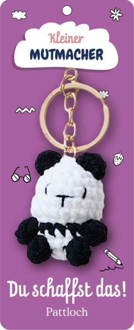 Kleiner Mutmacher, Schlüsselanhänger Panda - 