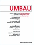 Cover-Bild zum Titel 'UMBAU' von 'Konstanty Gutschow, Hermann Zippel'