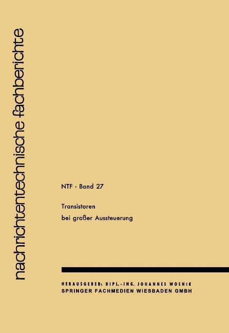 Transistoren bei großer Aussteuerung - J. Wosnik J. Wosnik