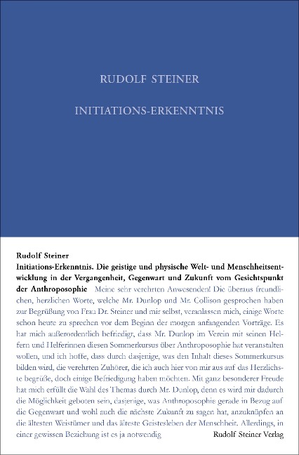 Initiations-Erkenntnis - Rudolf Steiner
