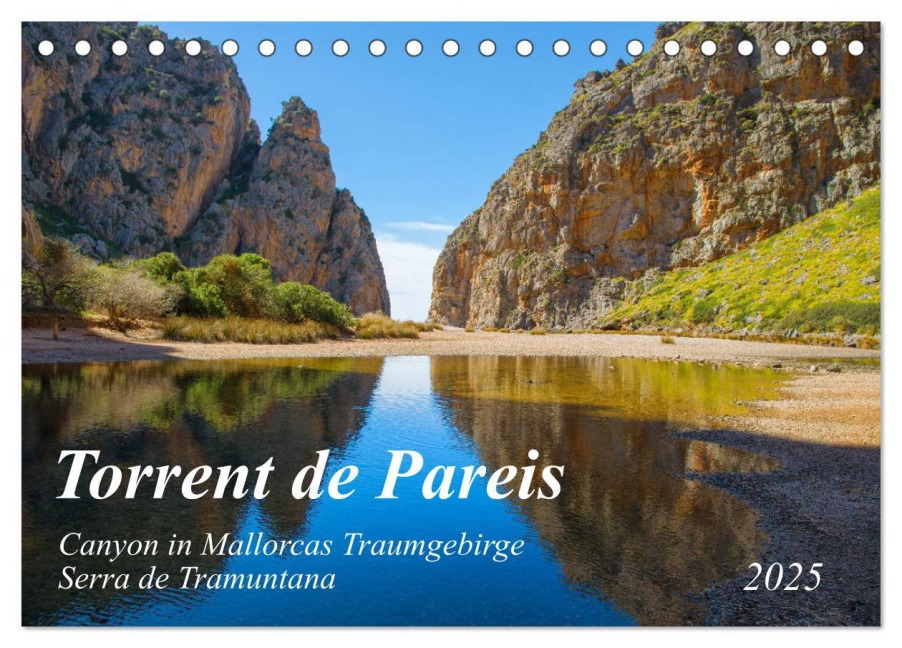 Torrent de Pareis - Mallorca (Tischkalender 2025 DIN A5 quer), CALVENDO Monatskalender - Kerstin Waurick