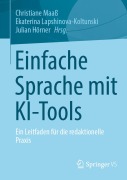 Cover-Bild zum Titel 'Einfache Sprache mit KI-Tools' von ''