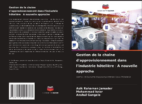 Gestion de la chaîne d'approvisionnement dans l'industrie hôtelière¿A nouvelle approche - Asik Rahaman Jamader, Mohammad Israr, Anshul Gangele