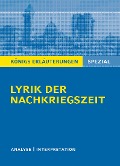Cover-Bild zum Titel 'Lyrik der Nachkriegszeit (1945-60).' von 'Gudrun Blecken'