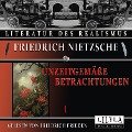 Cover-Bild zum Titel 'Unzeitgemäße Betrachtungen 1' von 'Friedrich Nietzsche'