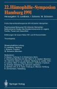 Cover-Bild zum Titel '22. Hämophilie-Symposion Hamburg 1991' von ''