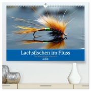Cover-Bild zum Titel 'Lachsfischen im Fluss (hochwertiger Premium Wandkalender 2026 DIN A2 quer), Kunstdruck in Hochglanz' von 'Torsten Irmer'