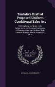 Cover-Bild zum Titel 'Tentative Draft of Proposed Uniform Conditional Sales Act' von 'George Gleason Bogert'