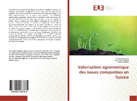 Valorisation agronomique des boues compostées en Tunisie - Khédija Bouajila, Kalthoum Sifaoui, Souhir Djebali