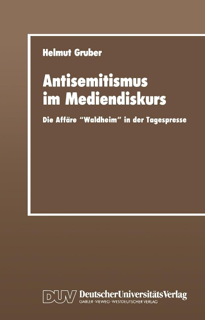 Antisemitismus im Mediendiskurs - Helmut Gruber