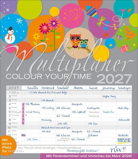 Multiplaner - Colour your time 2027 - 