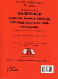 Cover-Bild zum Titel 'HABERSACK Akronyme OHNE einzelne §§ - §§ BGB-StGB-StPO-GVG-HGB-ZPO-FamFG' von 'Constantin Dürckheim'