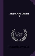 Cover-Bild zum Titel 'Acta et Dicta Volume 3' von ''